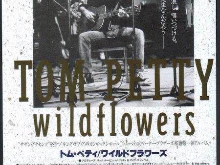 Tom Petty 1994 12 Wild Flowers Japan album promo ad For Discount