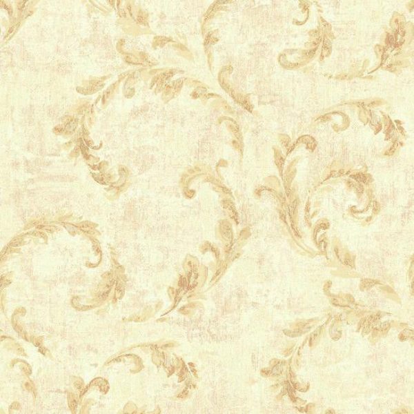 York NV6057 Baton Rouge Vintage Scroll Wallpaper Online Sale