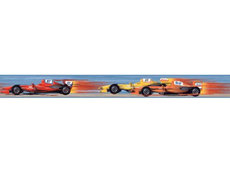 York Wallpaper KS2319BD Cool Kids Race Car Border Sale