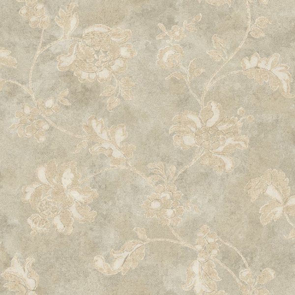 York RE9059 Vintage Patina Damask Document Wallpaper Online