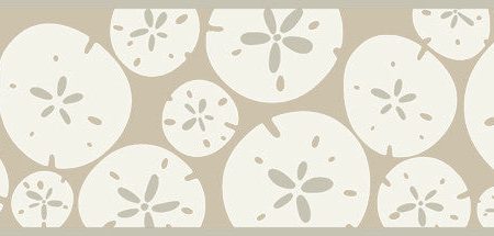 York Wallpaper KB8548B Bistro 750 Sand Dollar Border Online Sale