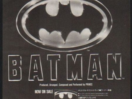 Prince 1989 09 Batman Soundtrack Japan album promo ad Cheap