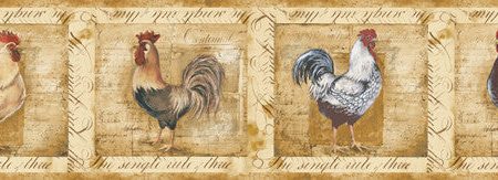 York Wallpaper CY3267BDCB Rooster Border Hot on Sale