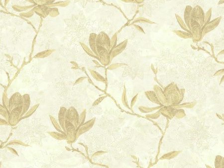 York WB5453 Botanical Fantasy Magnolia Silhouette Wallpaper Hot on Sale