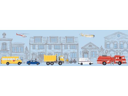 York Wallpaper ZB3145BD Boys Will Be Boys LG Main Street Border Supply