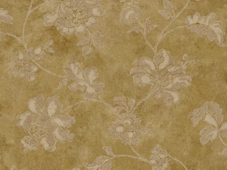 York RE9058 Vintage Patina Damask Document Wallpaper Online now