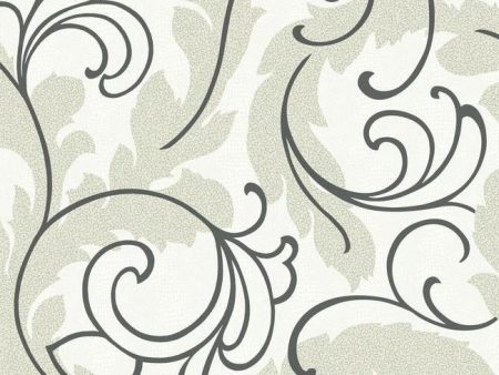 York Wallpaper WH2652 Serpentine Scroll For Sale