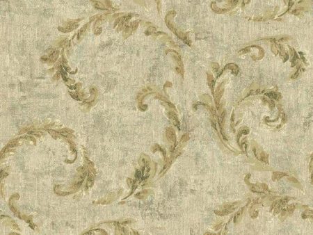 York NV6055 Baton Rouge Vintage Scroll Wallpaper Fashion