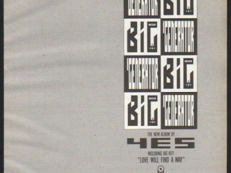 Yes 1987 12 Big Generator Japan album promo ad Online now