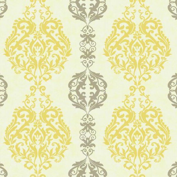 York WB5442 Botanical Fantasy Damask Stripe Wallpaper Online