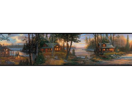 York Wallpaper CH7842BD Border Portfolio II Cabin Fever Border Sale