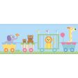 York Wallpaper YS9146BD Peek-A-Boo Circus Train Border Online now