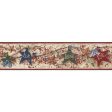 York Wallpaper RF3521BD Folk Heart II Star Berry Border Hot on Sale