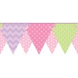 York Wallpaper KS2287BD Cool Kids Geometric Pennant Border Hot on Sale