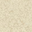 York RE9075 Vintage Patina Vintage Damask Wallpaper For Sale