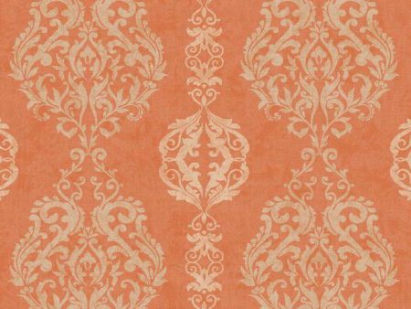 York WB5433 Botanical Fantasy Damask Stripe Wallpaper Hot on Sale