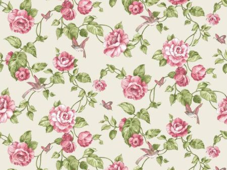 York VR3512 Rhapsody Garden Floral Wallpaper Online Hot Sale