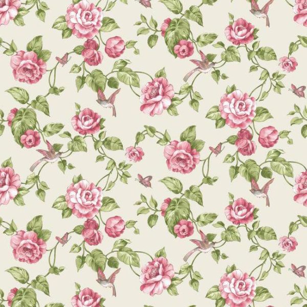 York VR3512 Rhapsody Garden Floral Wallpaper Online Hot Sale