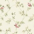 York YV8935 Ashford House Blooms Songbirds Wallpaper For Sale