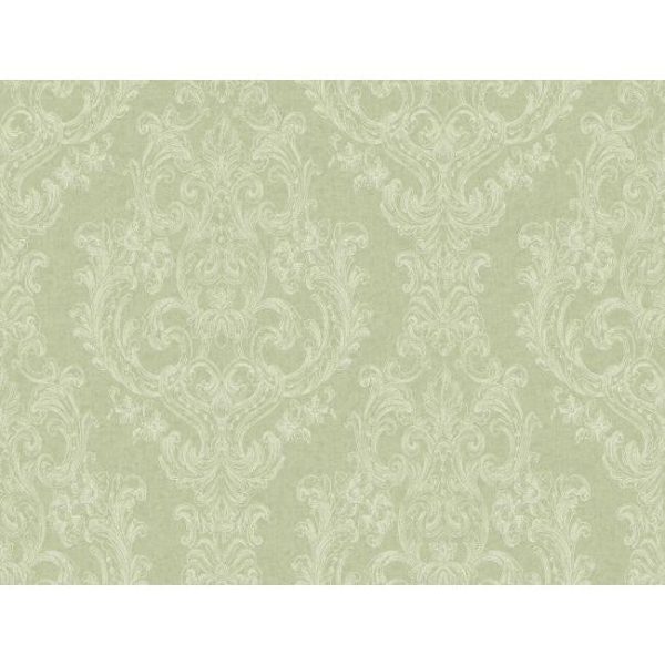 York PS3880 Green Book Detailed Damask Wallpaper Online