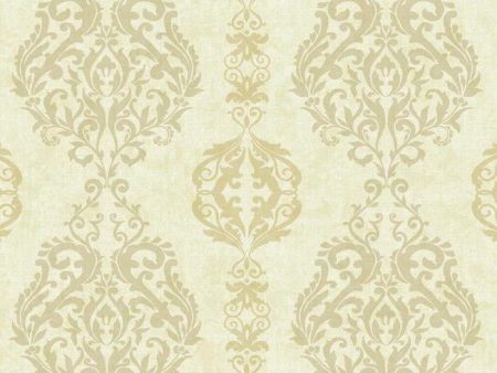 York WB5434 Botanical Fantasy Damask Stripe Wallpaper Fashion