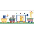 York Wallpaper YS9147BD Peek-A-Boo Circus Train Border on Sale