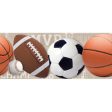 York Wallpaper ZB3184BD Boys Will Be Boys Sports Ball Border For Cheap