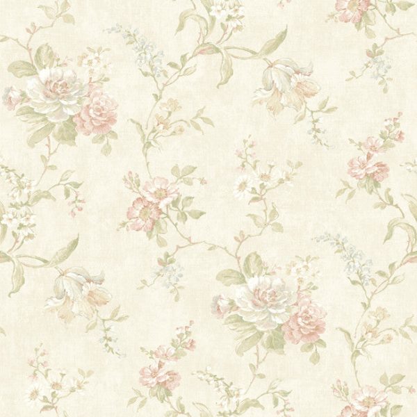 York NK2000 Nantucket Floral Trail Wallpaper Supply