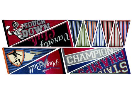 York Wallpaper RMK2331GM Cool Kids Varsity Pennants Giant Mural on Sale