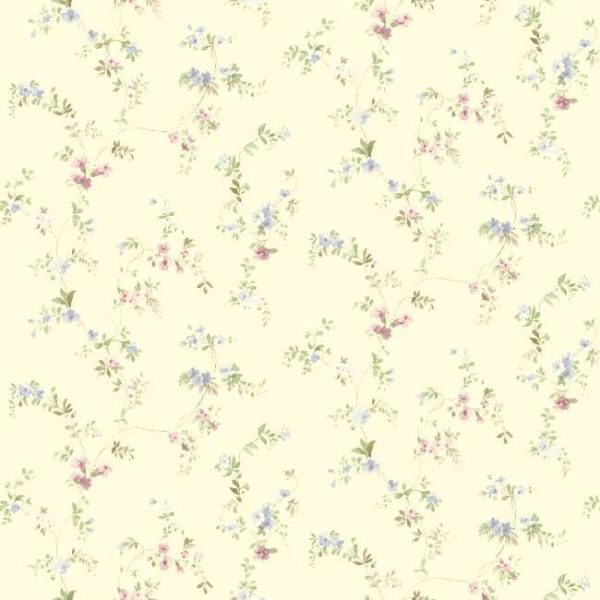 York SM8581 Blue Book Document Vine Wallpaper Fashion