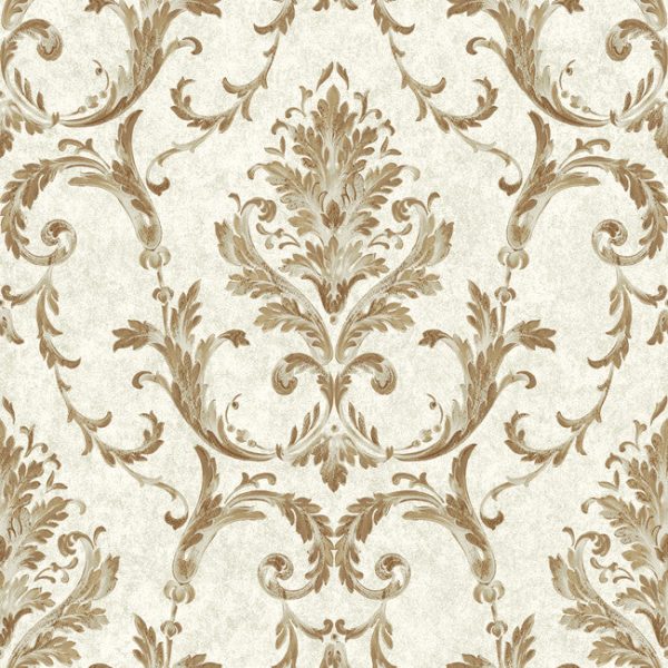 York BQ3811 Saint Augustine Neoclassical Damask Wallpaper Online now