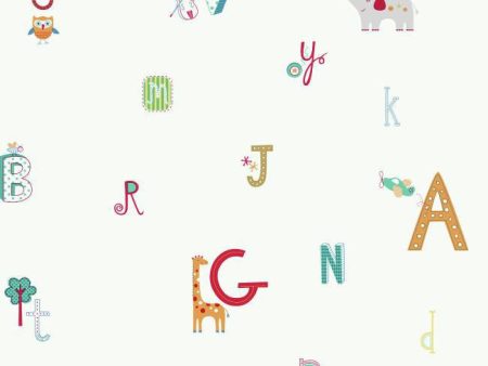 York YS9124 Kids Book ABC Wallpaper Supply