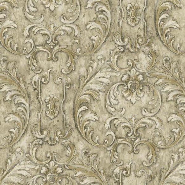 York NV6003 Baton Rouge Valentino Ornamental Wallpaper Supply