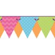 York Wallpaper KS2286BD Cool Kids Geometric Pennant Border For Discount