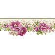 York Wallpaper AK7408B Ashford House Blooms Victorian Garden Border For Sale