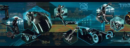 York Wallpaper DK6066BD Walt Disney Kids Tron: Legacy Border Hot on Sale