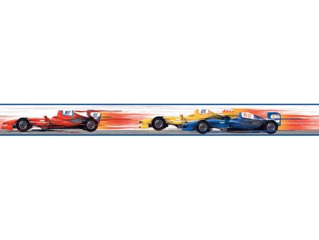 York Wallpaper KS2318BD Cool Kids Race Car Border on Sale