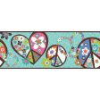 York Wallpaper PW3918B Border Portfolio II Peace Sign Border For Cheap