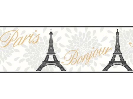 York Wallpaper KS2266B Cool Kids Paris Border Hot on Sale