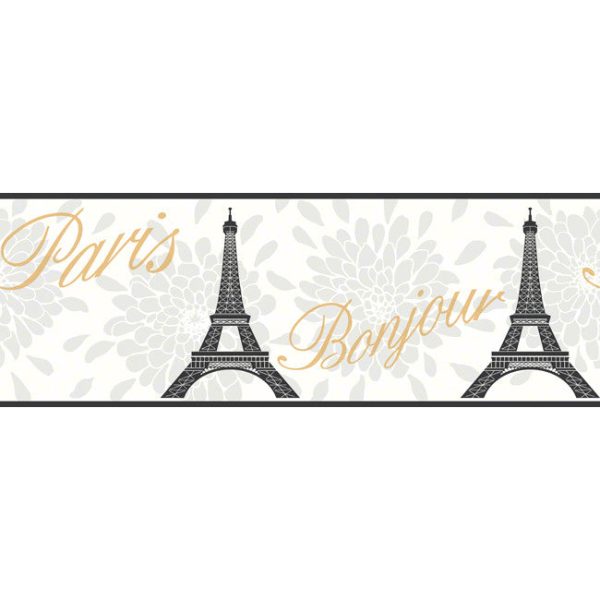 York Wallpaper KS2266B Cool Kids Paris Border Hot on Sale