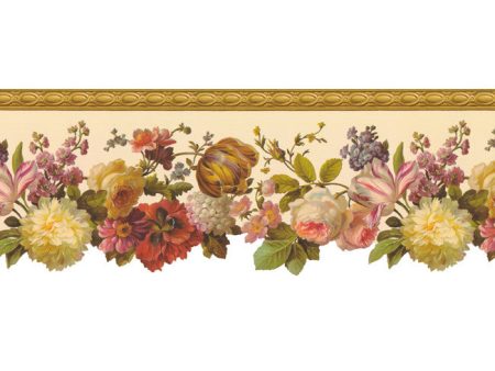 York Wallpaper TK6370B Border Portfolio II Floral Border Hot on Sale