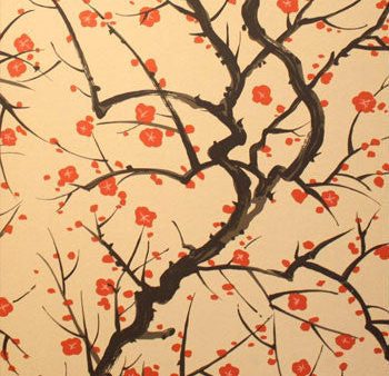 Clarence House Wallpaper 6847-1 Flowering Quince Brown For Discount