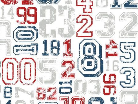 York KS2363 Cool Kids Varsity Number Wallpaper For Discount