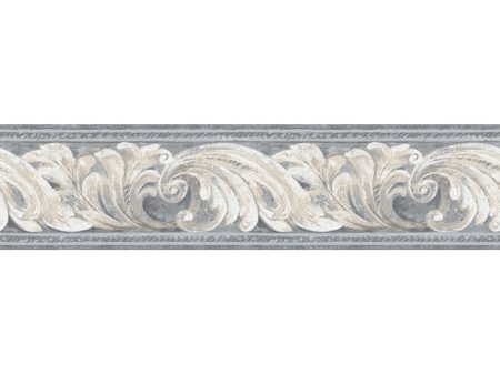 York Wallpaper BG1702BD Border Portfolio II Architectural Scroll Border Cheap