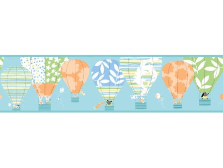 York Wallpaper YS9189BD Peek-A-Boo Hot Air Balloon Border Discount