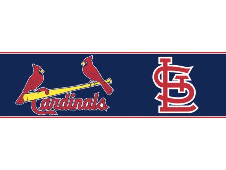 York Wallpaper ZB3350BD Kids Book St. Louis Cardinals Border Online