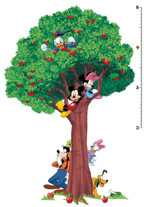 York Wallpaper RMK1514SLMDK Disney Mickey Tree Grow Chart Cheap