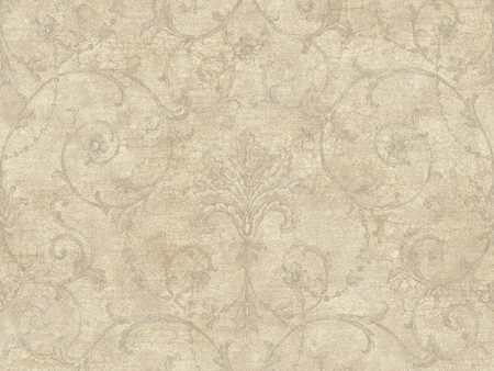 York NK2037 Nantucket Baroque Allover Wallpaper Online now