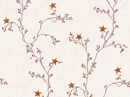 York Wallpaper RF3525CB Star Berry Vine Online