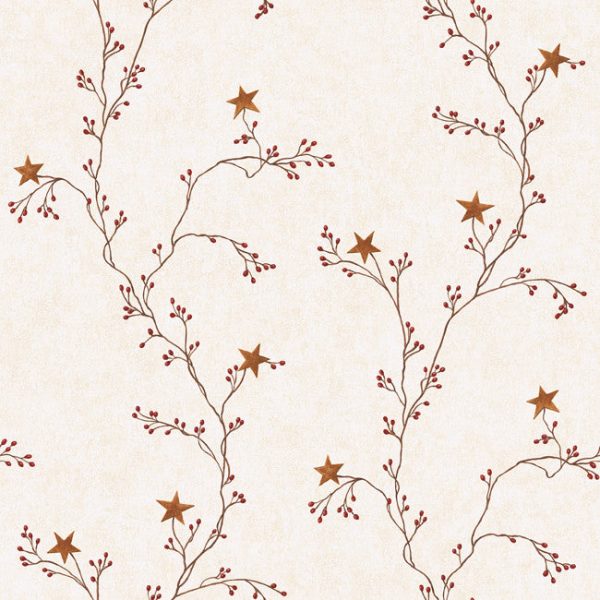 York Wallpaper RF3525CB Star Berry Vine Online